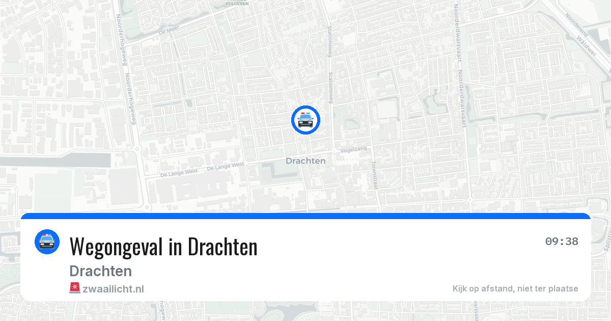 Wegongeval in Drachten — 16 apr 2026