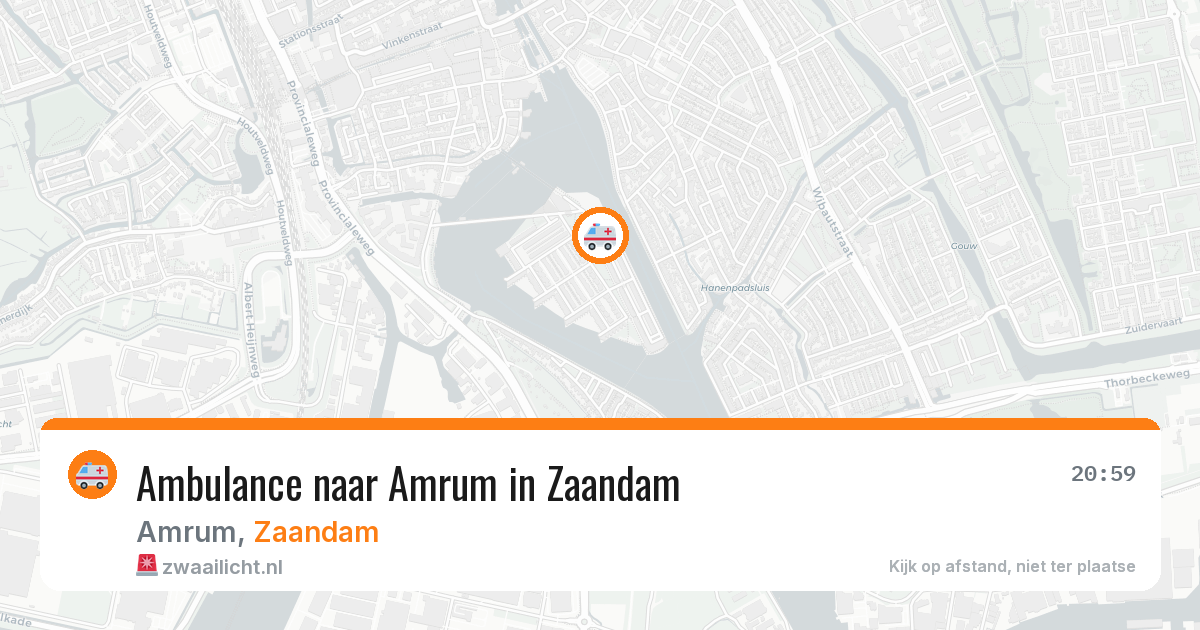 Ambulance naar Amrum in Zaandam — 9 mrt 2026