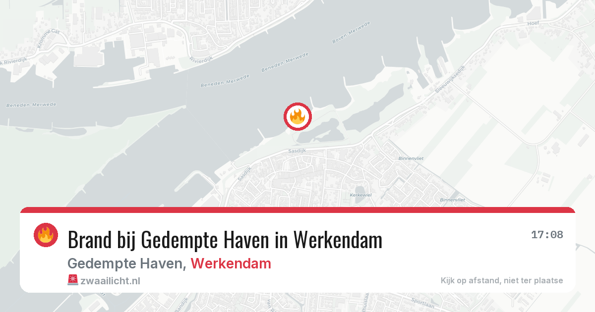 Brand bij Gedempte Haven in Werkendam — 11 jul 2026