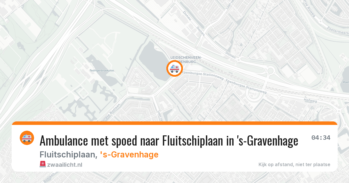Ambulance met spoed naar Fluitschiplaan in 's-Gravenhage — 30 mei 2026