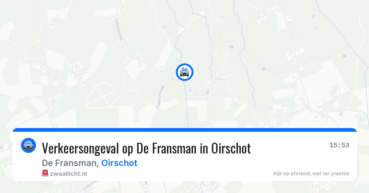 Verkeersongeval op De Fransman in Oirschot — 23 jul 2026