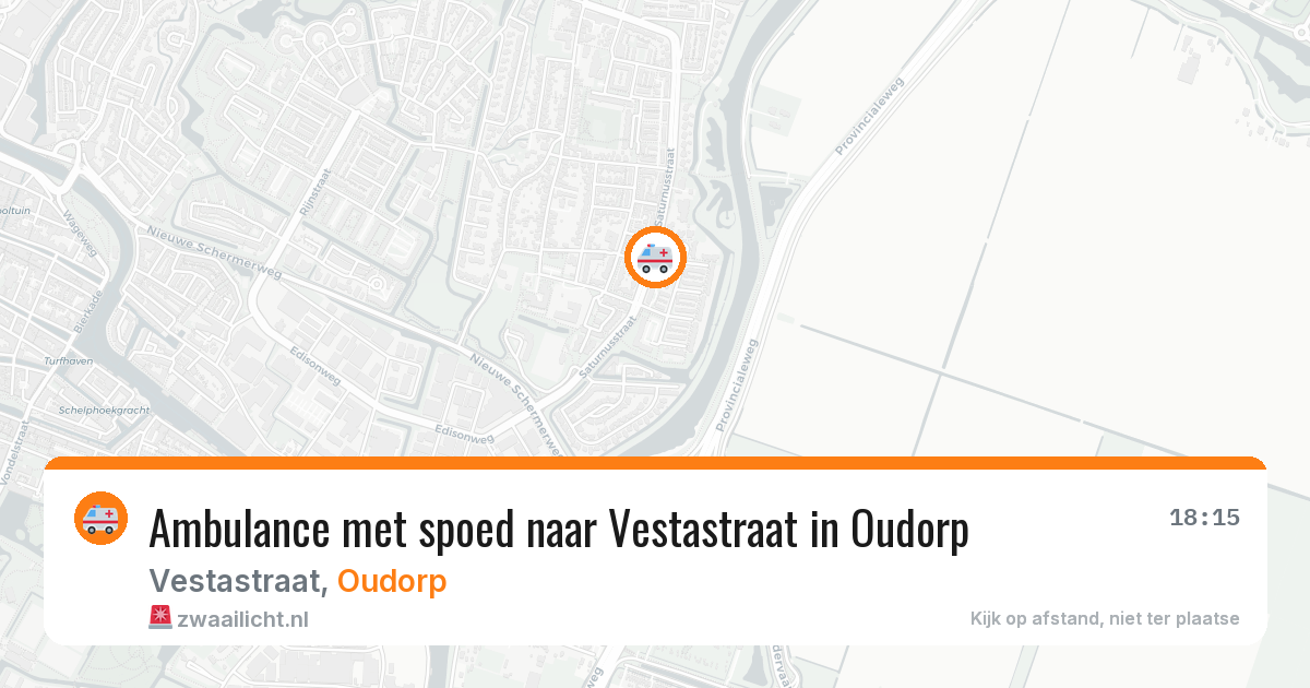 Ambulance met spoed naar Vestastraat in Oudorp — 25 jan 2026
