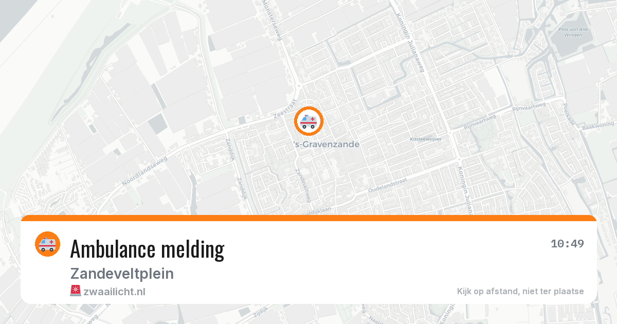 Ambulance melding — 3 aug 2026