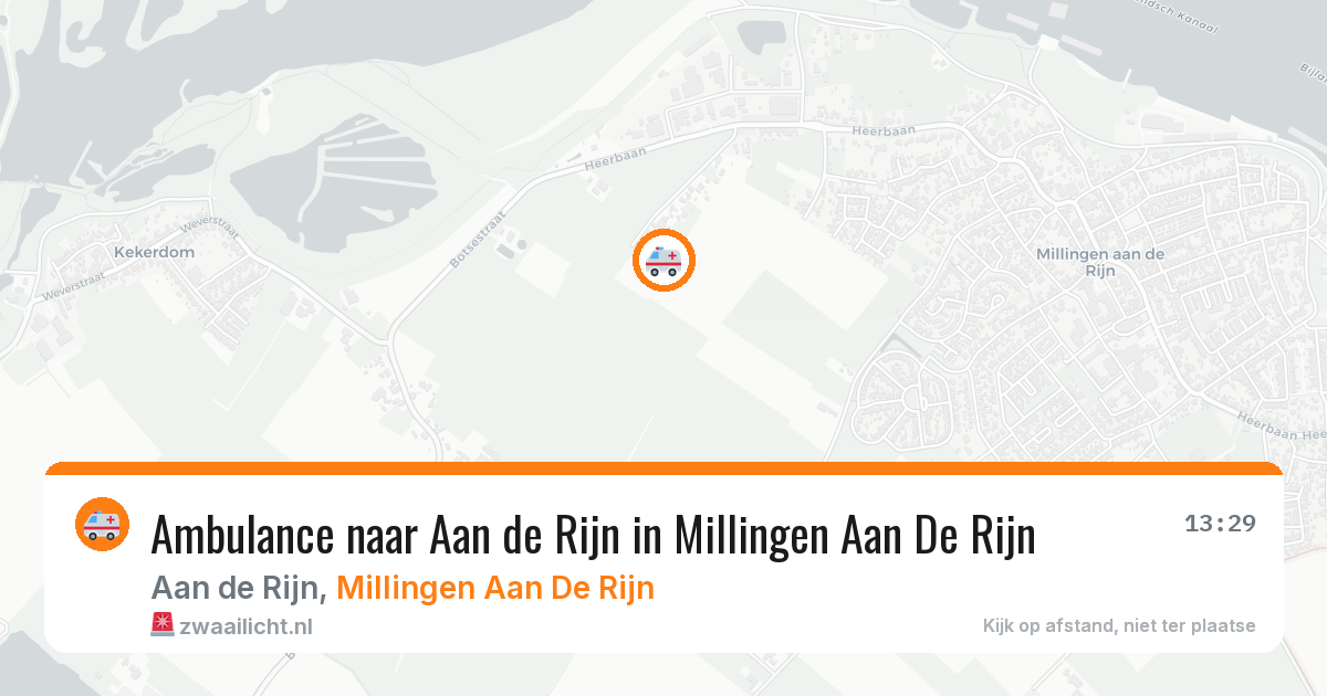 Ambulance naar Aan de Rijn in Millingen Aan De Rijn — 11 aug 2026