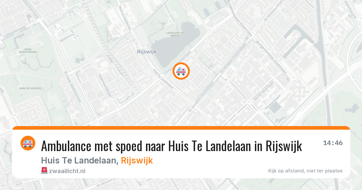 Ambulance met spoed naar Huis Te Landelaan in Rijswijk — 5 aug 2026