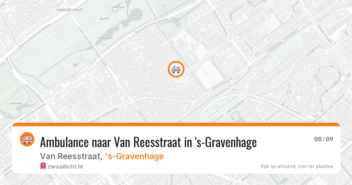Ambulance naar Van Reesstraat in 's-Gravenhage — 12 aug 2026