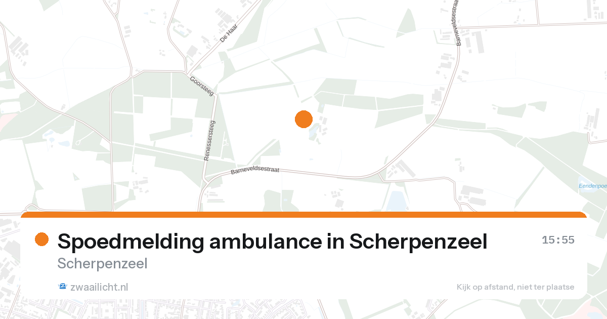 Spoedmelding ambulance in Scherpenzeel — 28 aug 2026
