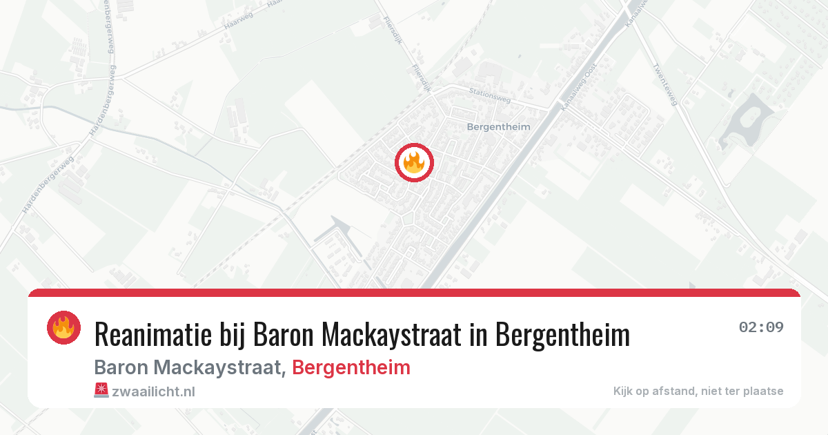 Reanimatie bij Baron Mackaystraat in Bergentheim — 10 mrt 2026