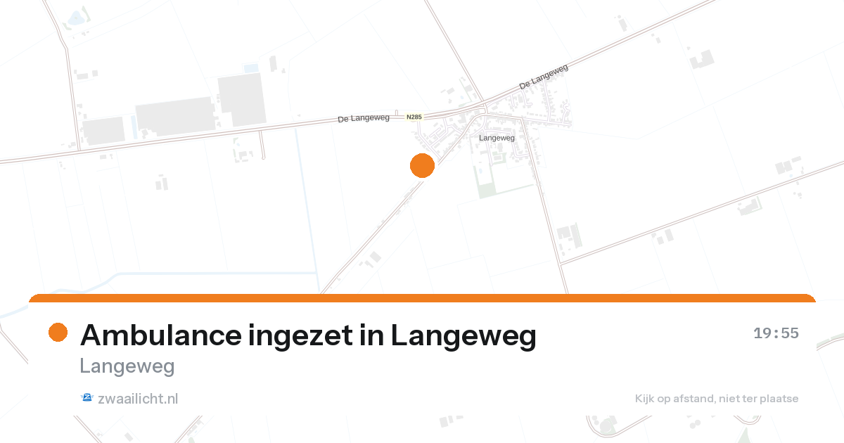 Ambulance ingezet in Langeweg — 27 aug 2026