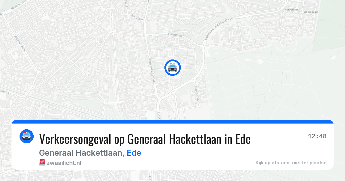 Verkeersongeval op Generaal Hackettlaan in Ede — 28 jun 2026