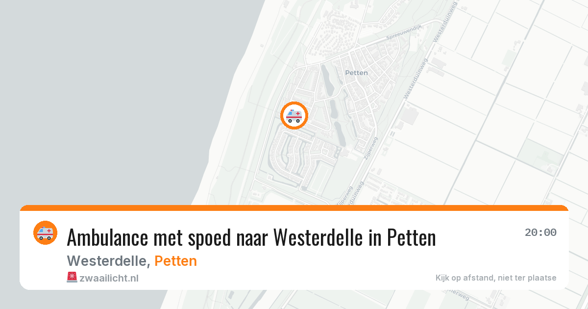 Ambulance met spoed naar Westerdelle in Petten — 29 jul 2026
