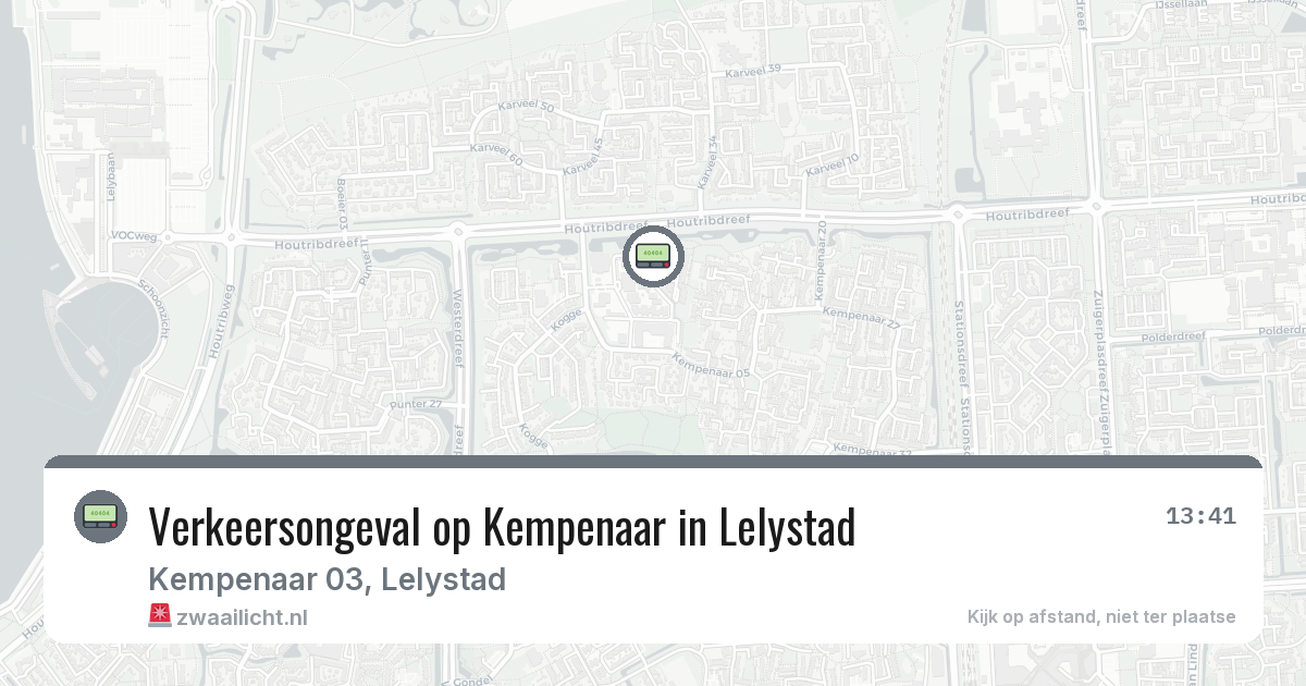 Verkeersongeval op Kempenaar in Lelystad — 29 jan 2026