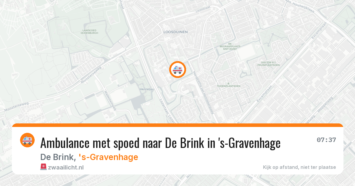 Ambulance met spoed naar De Brink in 's-Gravenhage — 27 mei 2026