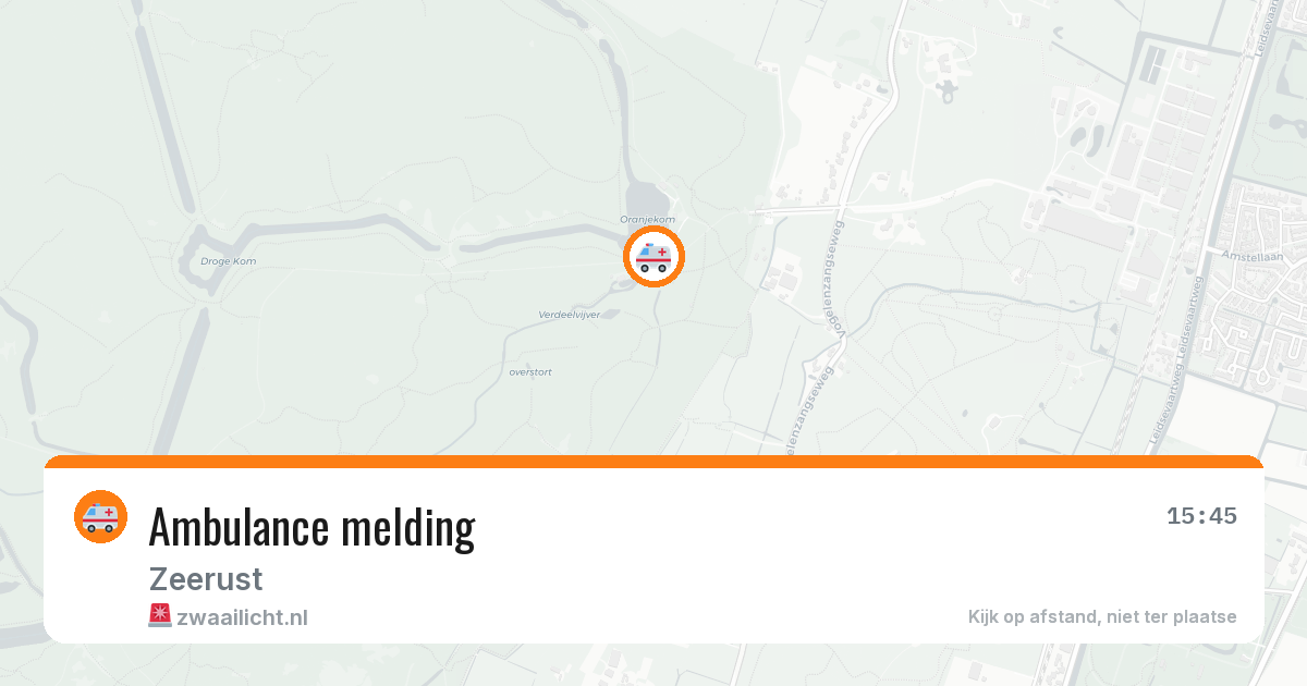 Ambulance melding — 24 mei 2026