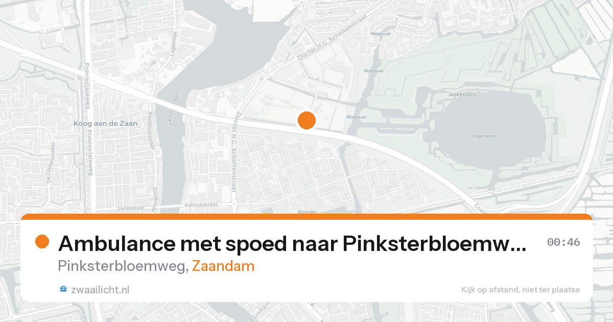 Ambulance met spoed naar Pinksterbloemweg in Zaandam — 4 jun 2026