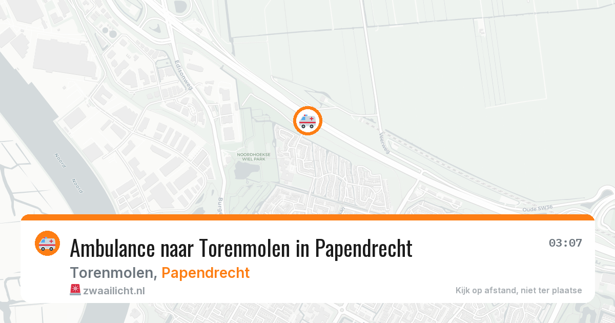 Ambulance naar Torenmolen in Papendrecht — 2 apr 2026