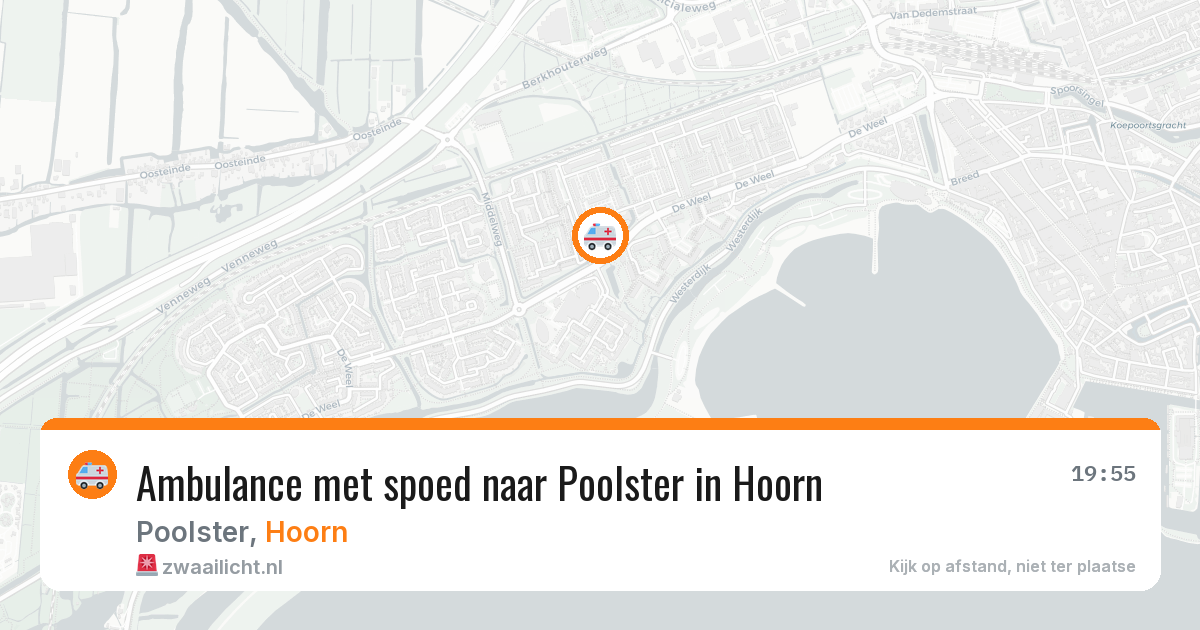 Ambulance met spoed naar Poolster in Hoorn — 27 feb 2026