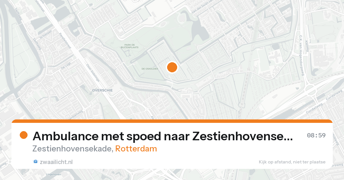 Ambulance met spoed naar Zestienhovensekade in Rotterdam — 8 feb 2026