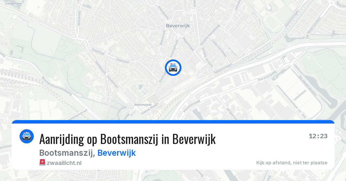 Aanrijding op Bootsmanszij in Beverwijk — 4 mrt 2026