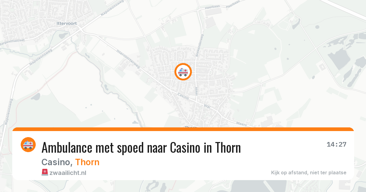 Ambulance met spoed naar Casino in Thorn — 27 jun 2026