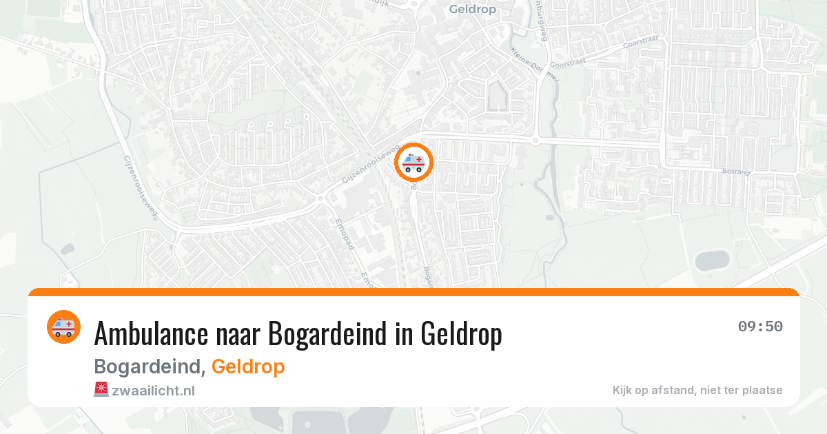 Ambulance naar Bogardeind in Geldrop — 12 jul 2026