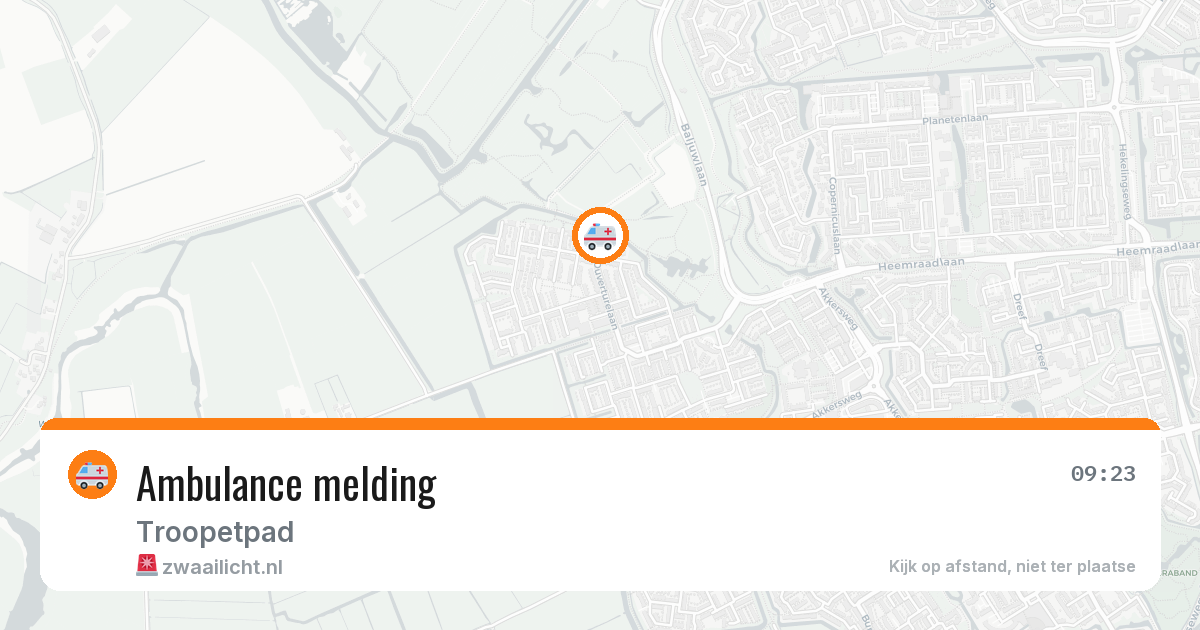 Ambulance melding — 1 jul 2026