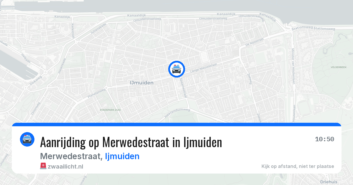 Aanrijding op Merwedestraat in Ijmuiden — 28 mei 2026