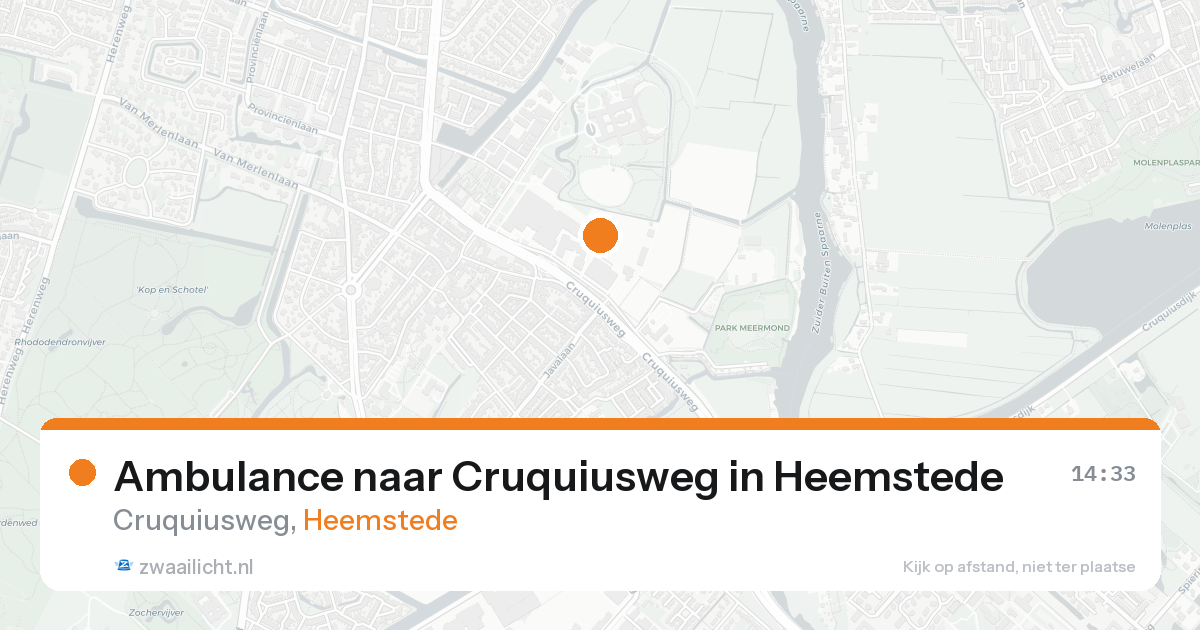 Ambulance naar Cruquiusweg in Heemstede — 24 aug 2026