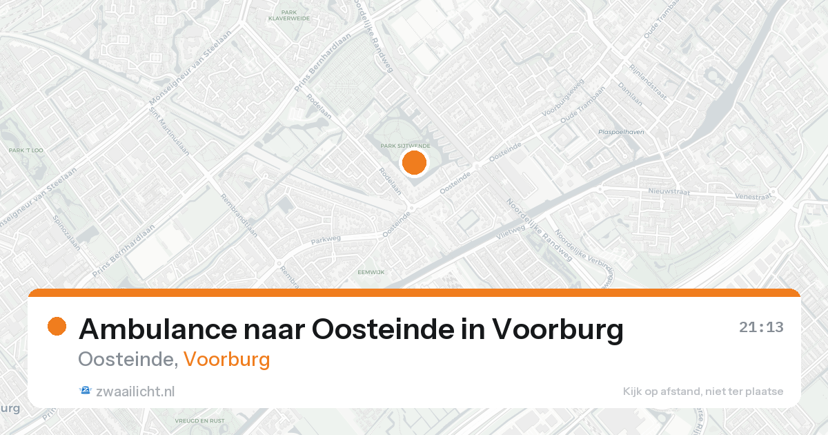 Ambulance naar Oosteinde in Voorburg — 30 jan 2026