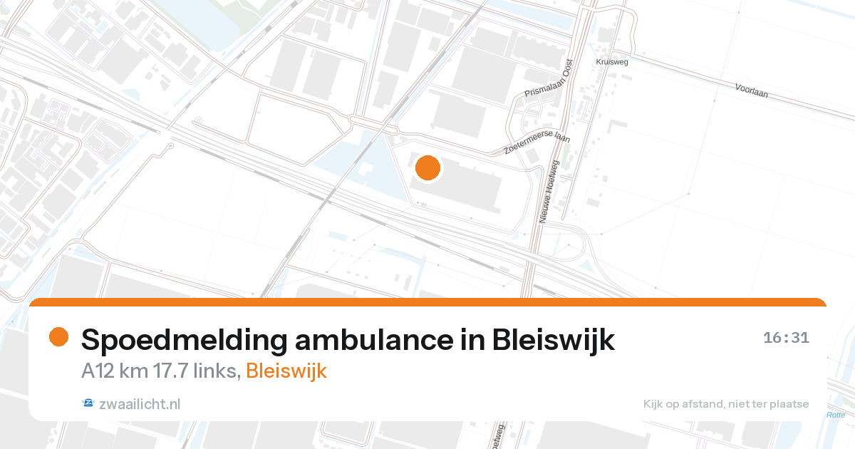 Spoedmelding ambulance in Bleiswijk — 28 aug 2026