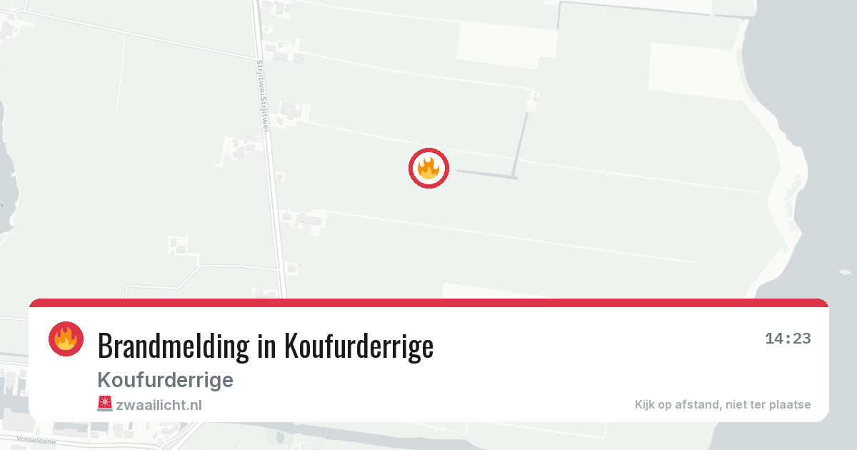 Brandmelding in Koufurderrige — 21 mei 2026