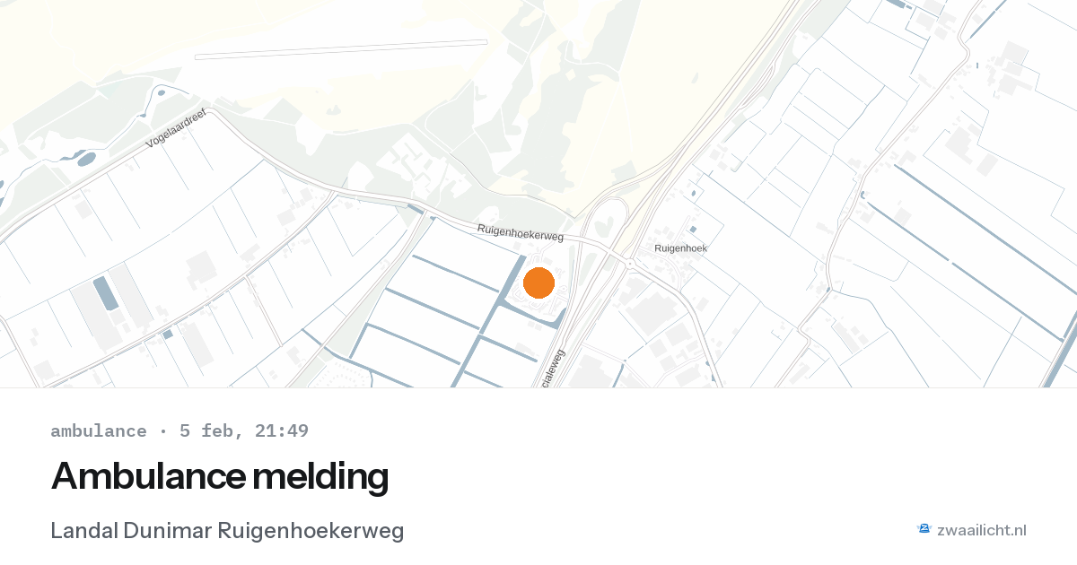 Ambulance melding — 5 feb 2026
