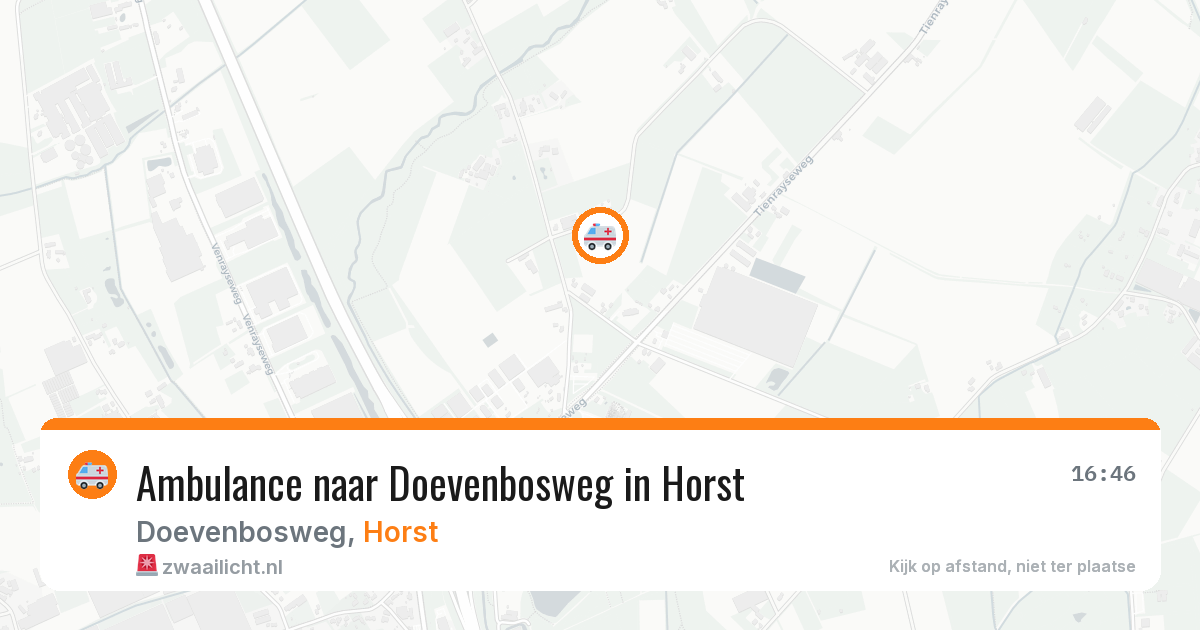 Ambulance naar Doevenbosweg in Horst — 29 jun 2026