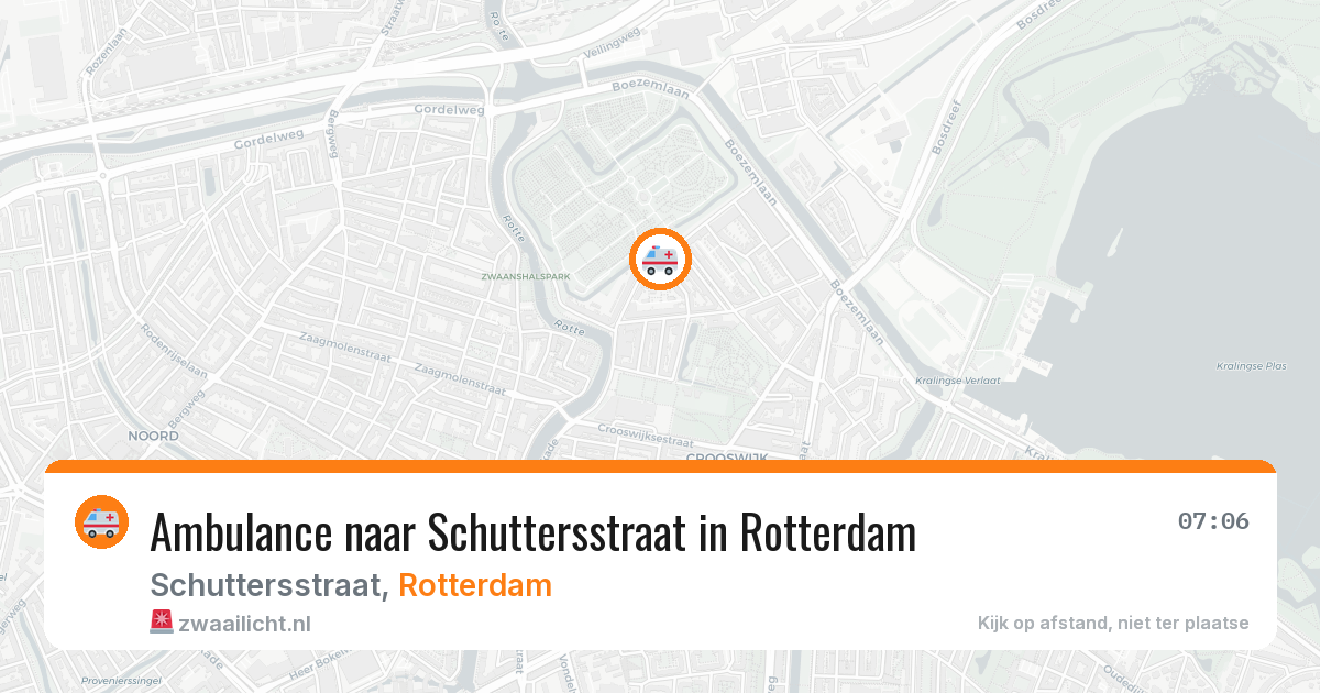 Ambulance naar Schuttersstraat in Rotterdam — 10 jun 2026