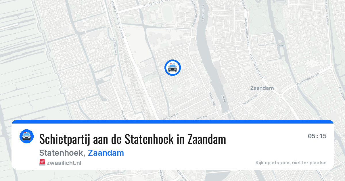 Schietpartij aan de Statenhoek in Zaandam — 22 jun 2026
