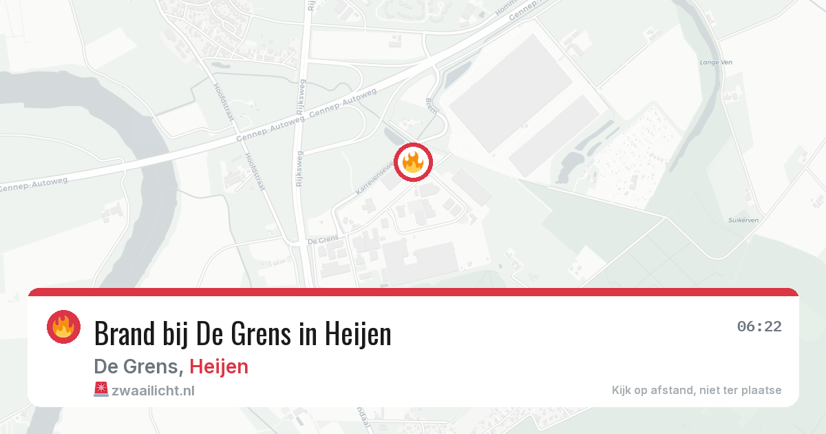 Brand bij De Grens in Heijen — 3 apr 2026
