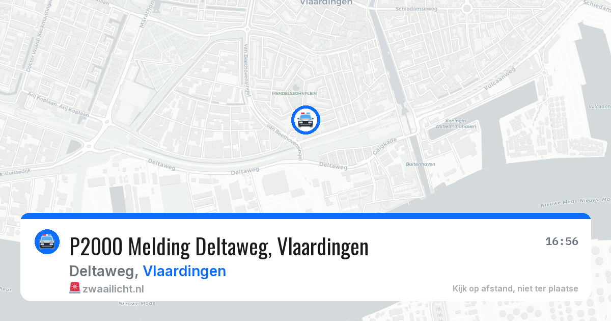 P2000 Melding Deltaweg, Vlaardingen — 24 mei 2026