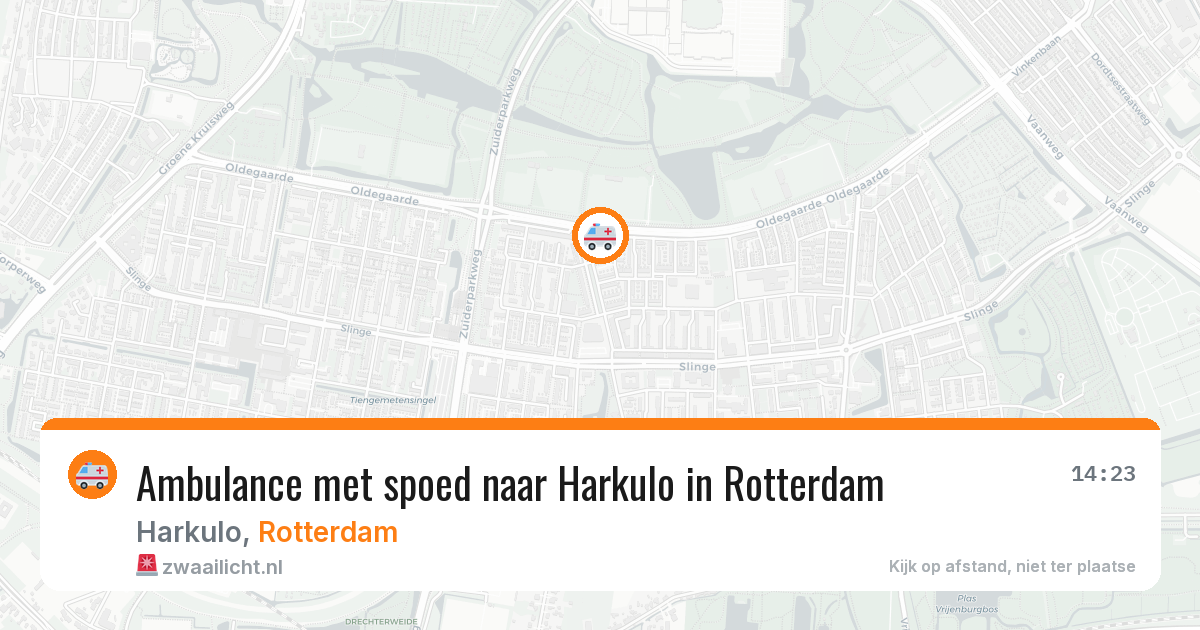 Ambulance met spoed naar Harkulo in Rotterdam — 20 jun 2026