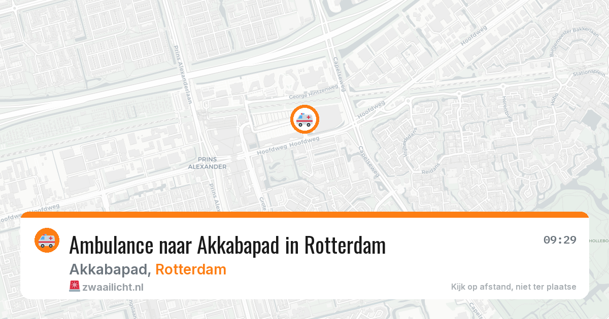 Ambulance naar Akkabapad in Rotterdam — 28 mei 2026