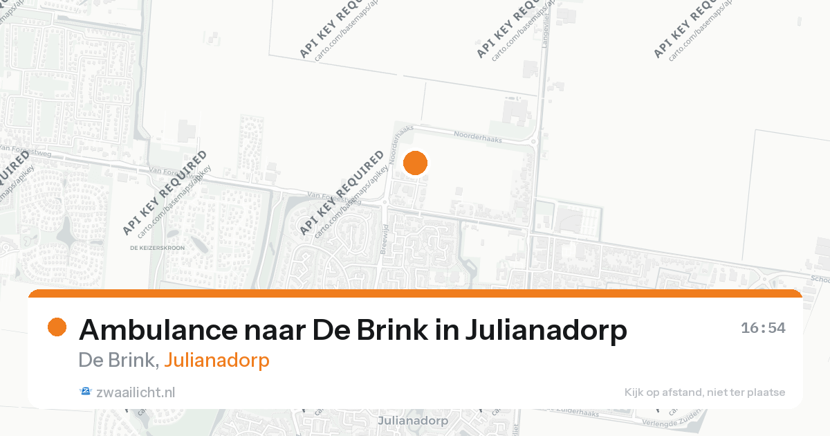 Ambulance naar De Brink in Julianadorp — 26 aug 2026