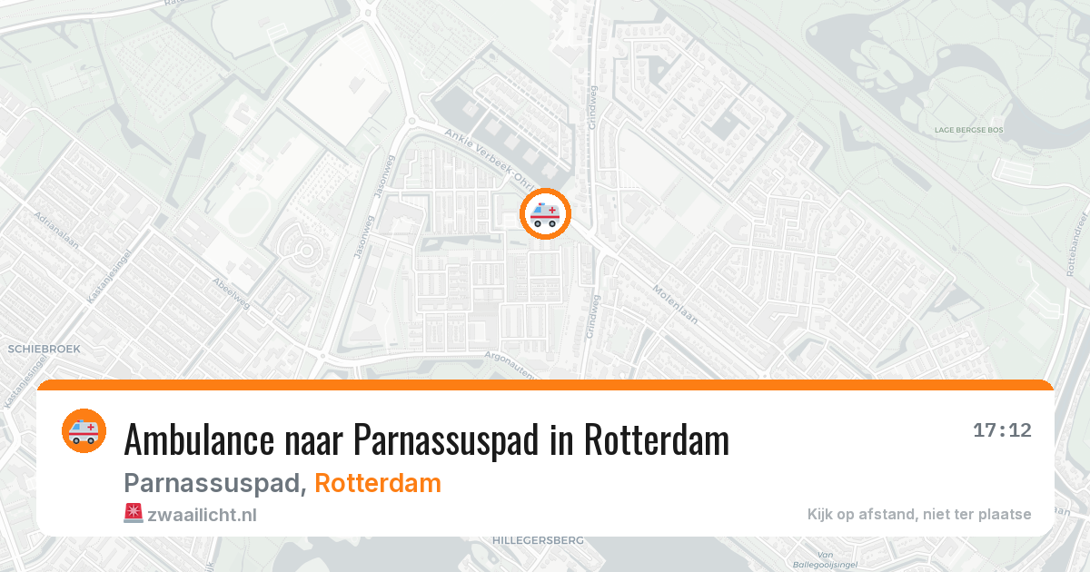 Ambulance naar Parnassuspad in Rotterdam — 25 jun 2026