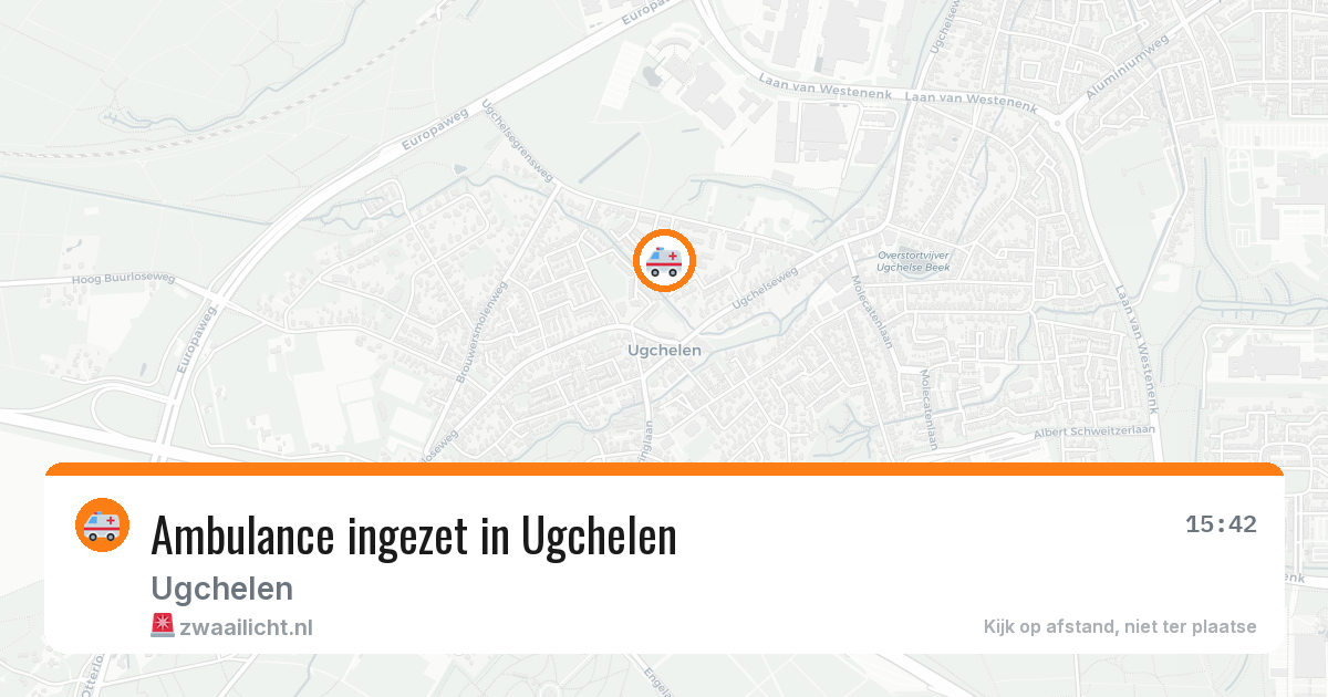 Ambulance ingezet in Ugchelen — 27 mei 2026