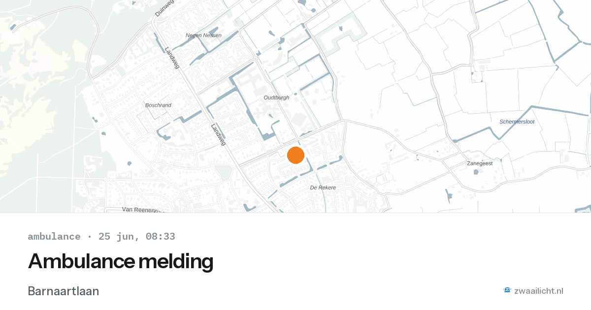 Ambulance melding — 25 jun 2026