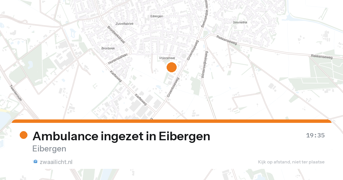 Ambulance ingezet in Eibergen — 26 aug 2026