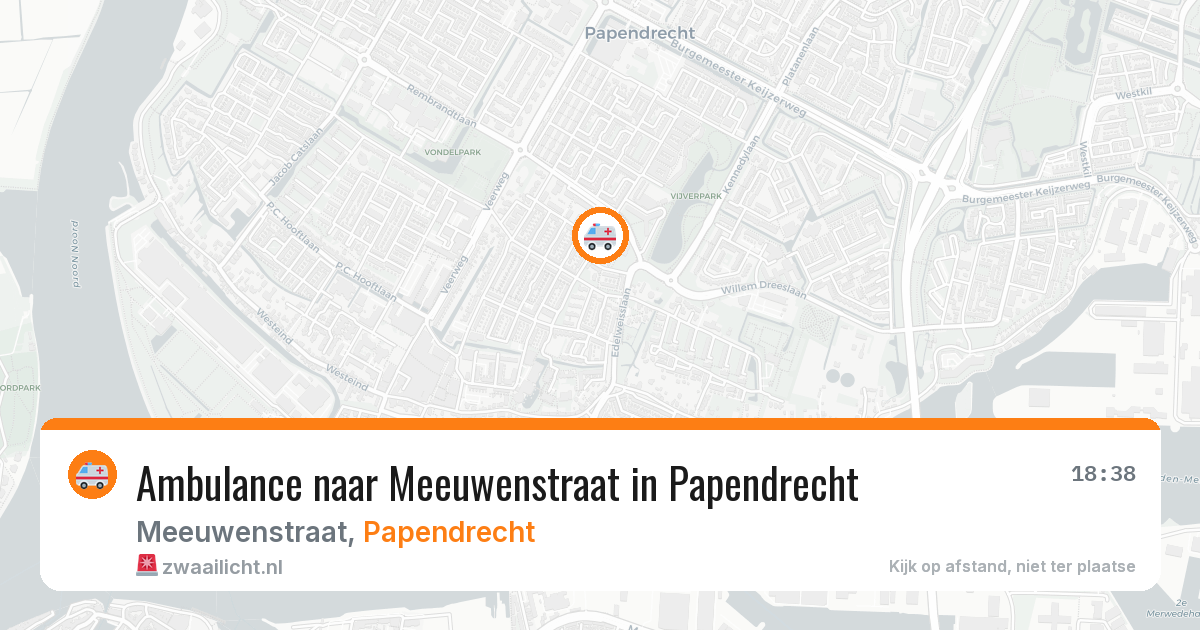 Ambulance naar Meeuwenstraat in Papendrecht — 1 jun 2026
