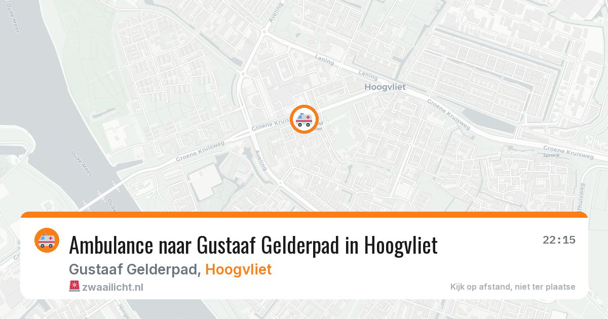 Ambulance naar Gustaaf Gelderpad in Hoogvliet — 20 jul 2026