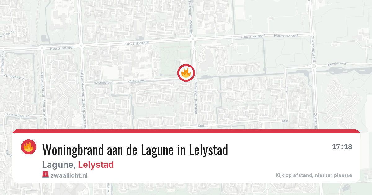 Woningbrand aan de Lagune in Lelystad — 20 feb 2026