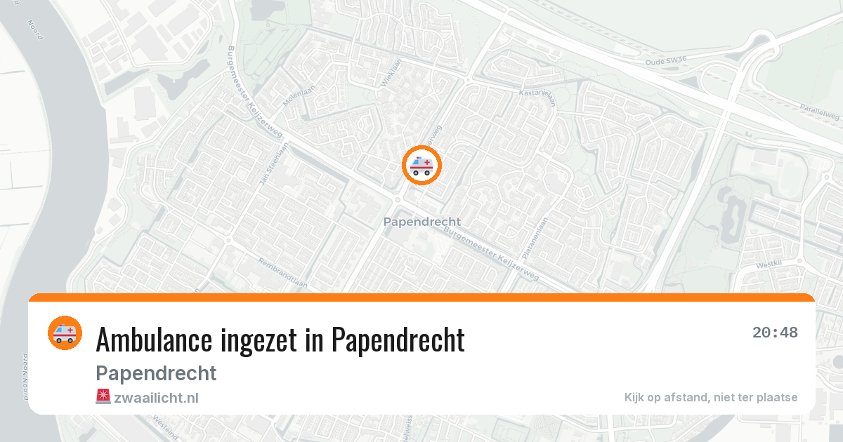 Ambulance ingezet in Papendrecht — 10 jul 2026