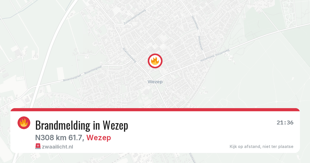 Brandmelding in Wezep — 27 jul 2026