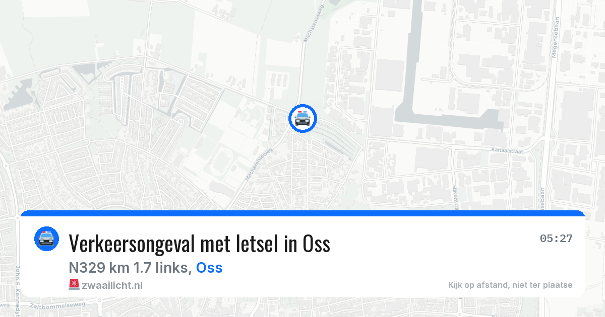 Verkeersongeval met letsel in Oss — 29 mrt 2026